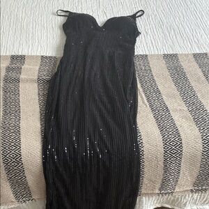 For Love And Lemons Elegant Black Maxi Dress